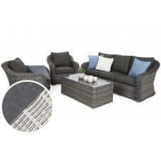 Садові меблі з техноротангу Foggia Light Grey / Grey Melange