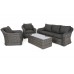 Садові меблі з техноротангу Foggia Light Grey / Grey Melange