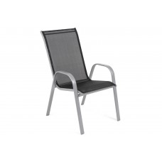 Металеве садове крісло Sevilla Silver / Black II. якість