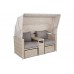 Садовий кошик з техноратангу Michigan Beige / Beige Melange