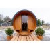 Фінська сауна Lux Barrelsauna 235 x 280 см на відкритому повітрі