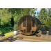 Фінська сауна Lux Barrelsauna 235 x 280 см на відкритому повітрі