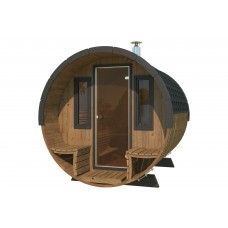 Фінська сауна Lux Barrelsauna 235 x 280 см на відкритому повітрі