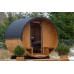 Фінська сауна Lux Barrelsauna 235 x 280 см на відкритому повітрі
