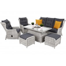 Садові меблі з техноротангу Memphis Light Grey / Grey Melange