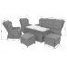 Садові меблі з техноротангу Memphis Light Grey / Grey Melange