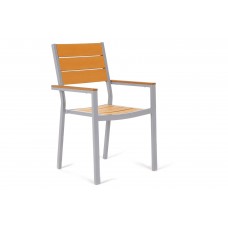 Алюмінієвий садовий стілець Salvador Silver / Teak