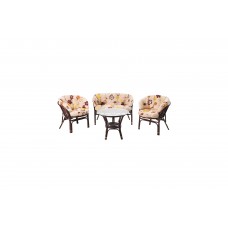 Подушки для меблів з ротанга Bahama 3+1 Latte Flowers