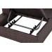 Садовий кутовий диван Milano 2 в 1 з техноротангу Brown Mat / Brown Melange