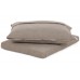 Садовий кутовий диван Milano 2 в 1 з техноротангу Brown Mat / Brown Melange