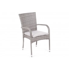 Крісло з техноратангу Mori Basic Grey з подушкою