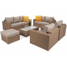Садові меблі з техноратанга Perugia Light Brown / Brown Melange