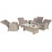 Садові меблі з техноратангу Trivento Plus Beige / Beige Melange