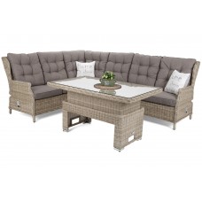 Садовий диван Trivento Beige / Beige Melange з техноратангу