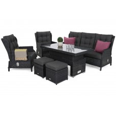 Садові меблі з техноратанга Trivento Plus Grey / Grey Melange
