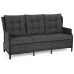 Садові меблі з техноратанга Trivento Plus Grey / Grey Melange