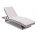 Садовий шезлонг із столиком з техноратангу Bora Bora Grey / Light Grey