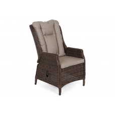 Крісло з техноратангу Bristol Relax Brown Mat / Brown Melange
