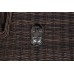 Садові меблі Lamezia Brown Mat / Brown Melange 6+1 для виставкових цілей з техноратангу