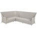 Кутовий диван із техноротангу лівий Alicante Flex White / Grey
