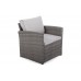 Садові меблі з техноратангу Santiago Grey / Light Grey