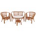 Садові меблі з ротангу Bahama Orange / Brown 3+1