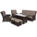 Садові меблі з техноратангу Trivento Plus Brown Mat / Brown Melange