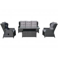 Садові меблі з техноратангу Palermo Grey / Grey Melange