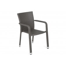 Садове крісло з техноратангу Sumba Dark Grey