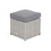 Садовий кутовий диван Trivento Plus White / Grey з техноратангу