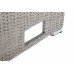 Садовий кутовий диван Trivento Plus White / Grey з техноратангу