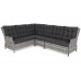 Садовий диван Trivento Light Grey / Grey Melange з техноратангу