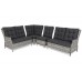 Садовий диван Trivento Light Grey / Grey Melange з техноратангу