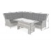 Садовий диван Trivento Light Grey / Grey Melange з техноратангу