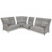Садовий диван Trivento Light Grey / Grey Melange з техноратангу