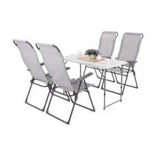 Комплект меблів для ресторану Ventura Grey 4+1 122 см