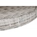 Садові меблі з техноротангу Bristol Round Elegant 180 см Light Grey / Grey Melange 8+1