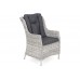 Садові меблі з техноротангу Bristol Round Elegant 180 см Light Grey / Grey Melange 8+1