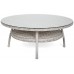 Садові меблі з техноротангу Bristol Round Elegant 180 см Light Grey / Grey Melange 8+1