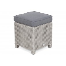 Садовий пуф з техноратангу California White / Grey