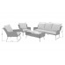 Садові меблі з техноратангу Almeria Grey / Grey Melange