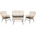 Садові меблі з техноротангу Werona Beige / Grey