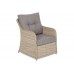 Кутовий комплект садових меблів Bergamo Beige / Beige Melange з додатковим кріслом