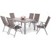 Алюмінієві садові меблі Capri 145 см Silver / Light Grey Ibiza Basic Silver / Taupe 6+1