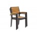 Алюмінієві садові меблі Lorenzo Black / Teak 6+1