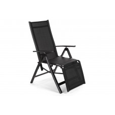 Садовий стілець Ibiza Relax Black / Чорний алюмінієвий