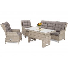 Садові меблі з техноратангу Trivento Beige / Beige Melange