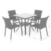 Садові меблі з техноротангу Sumba Square Brown 4+1