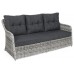 Садові меблі з техноратанга Bergamo Light Grey / Grey Melange