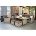 Садові меблі з техноратанга Bergamo Light Grey / Grey Melange
